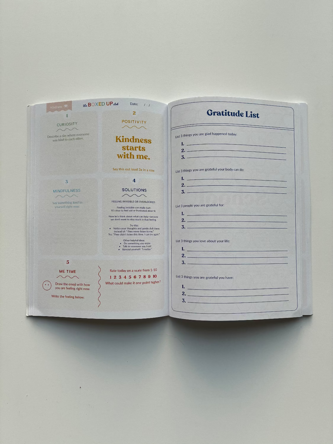 Gratitude journal for kids
